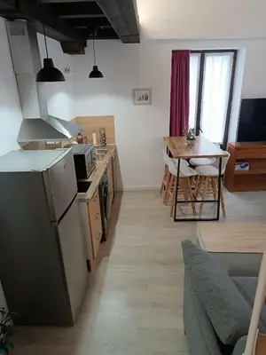 Una cocina o zona de cocina en Apartamentos turisticos Ávila Puerta del Carmen 0-3