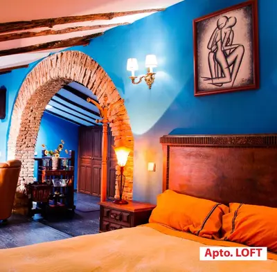 Cama o camas de una habitación en Casa Tictagora